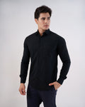 Camisa Social Masculina Premium Manga Longa Preta