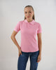 Camiseta Polo Feminina Premium Rosa Claro