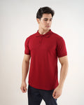 Camiseta Polo Masculina Premium Bordô