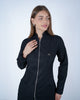 Jaleco Feminino Smooth Preto Com Zíper