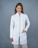 Jaleco Feminino Smooth Branco Com Zíper