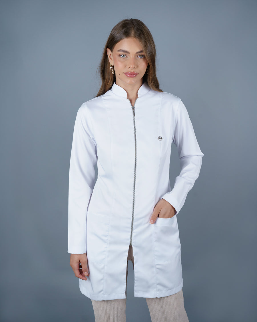 Jaleco Feminino Smooth Com Zíper