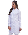 Jaleco Feminino Charm Branco Gola Padre