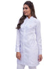 Jaleco Feminino Charm Branco Gola Padre