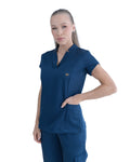 Scrub Feminino Essential Azul Marinho