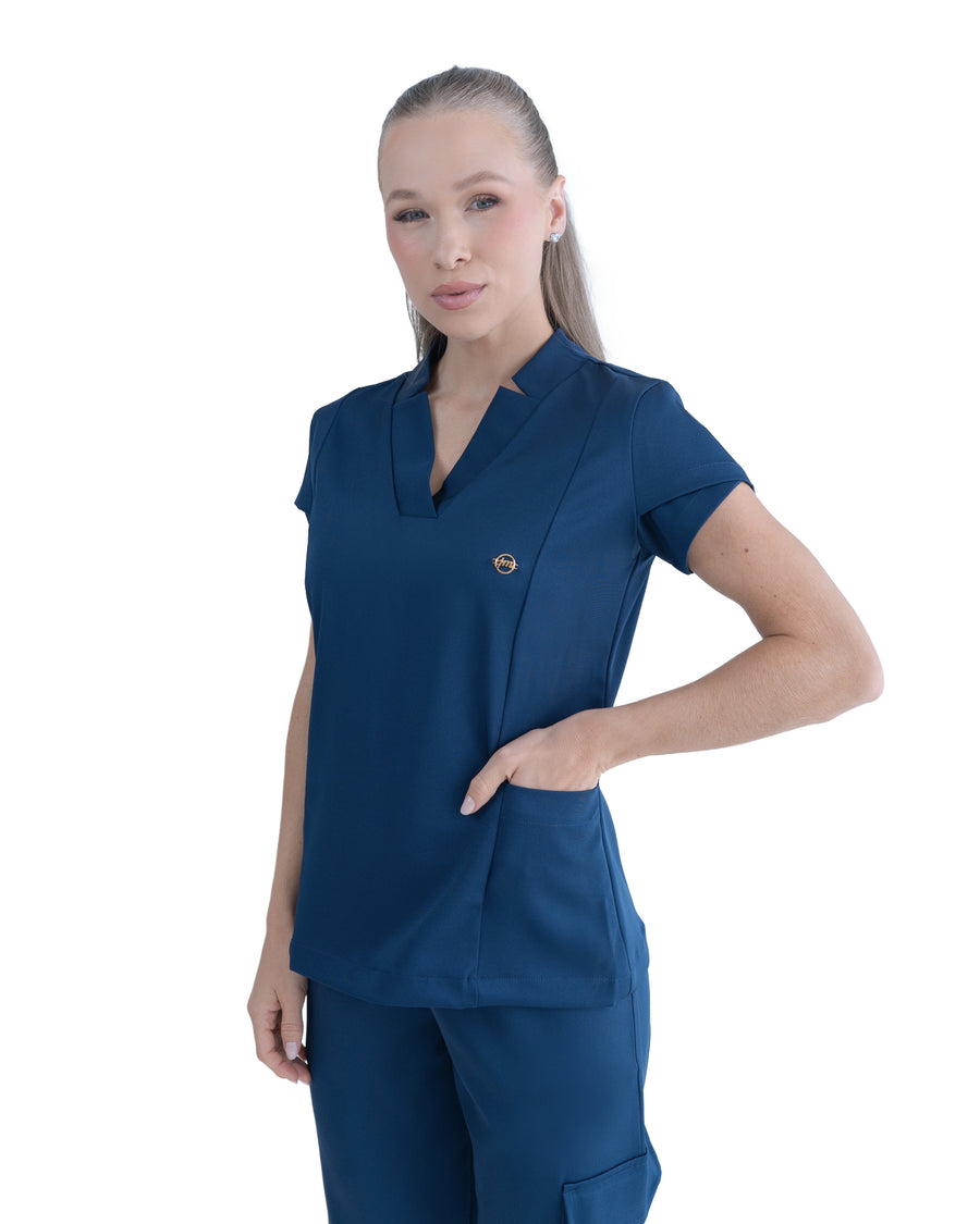 Scrub Feminino Essential Azul Marinho