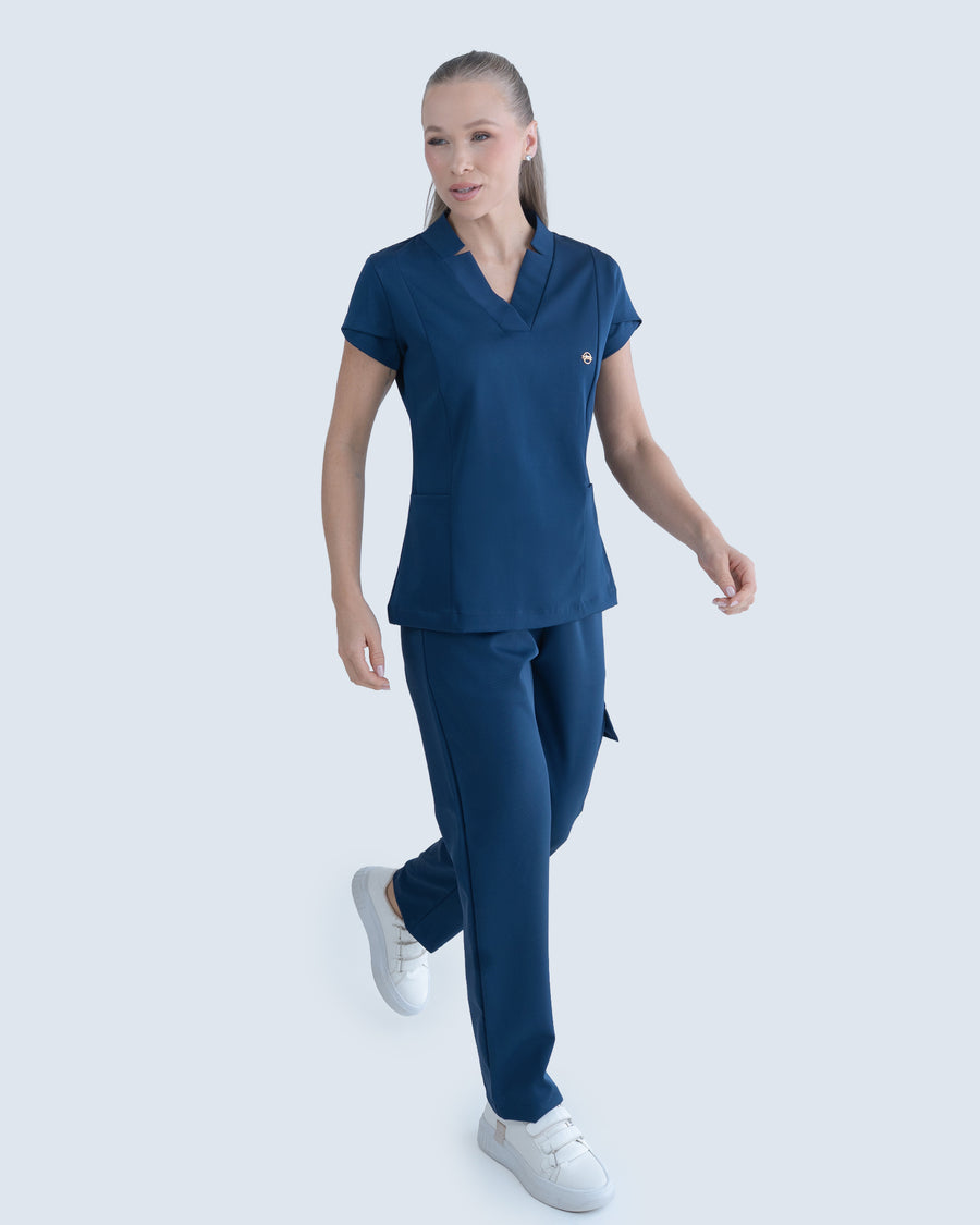 Scrub Feminino Essential Azul Marinho