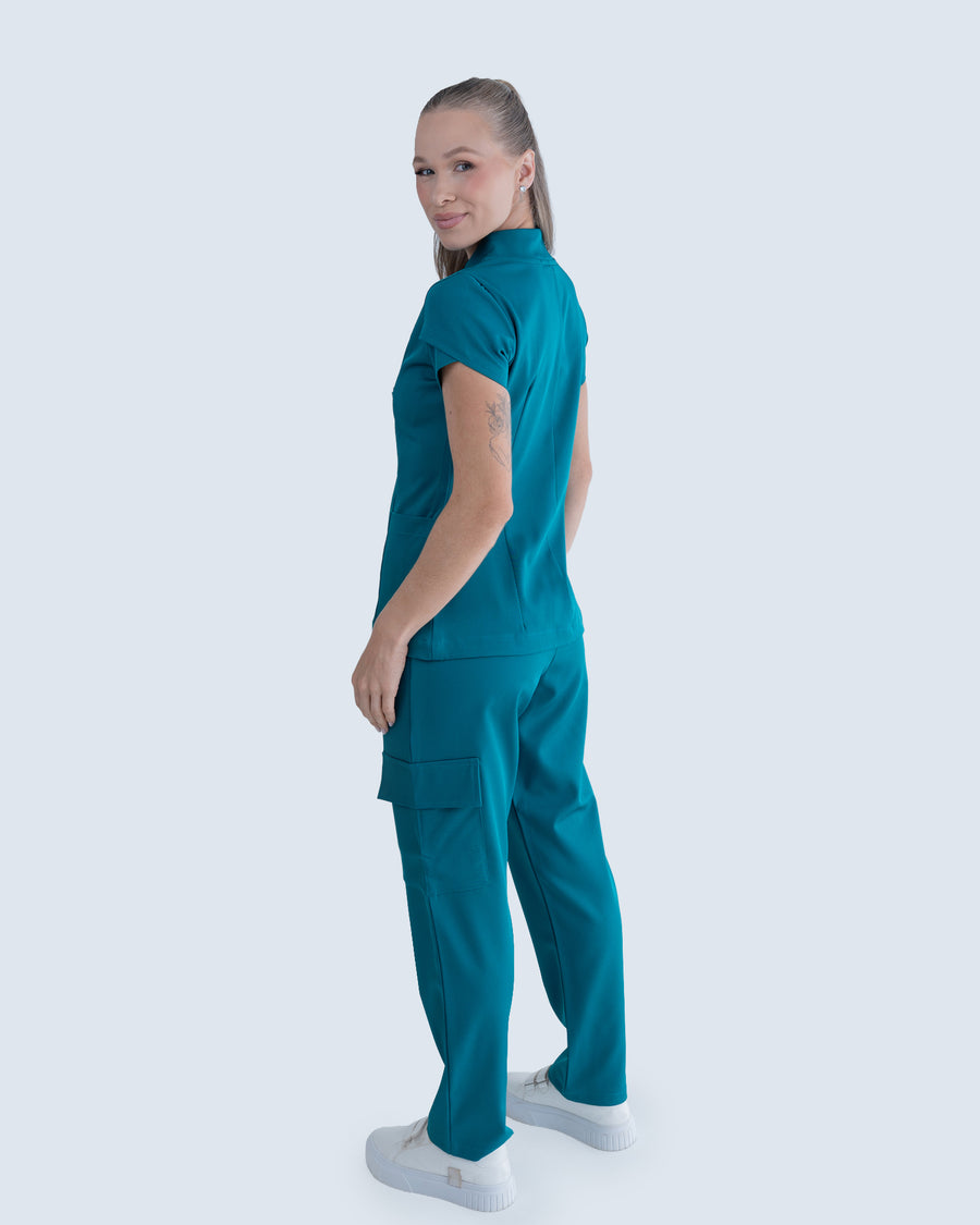 Scrub Feminino Essential Verde Esmeralda