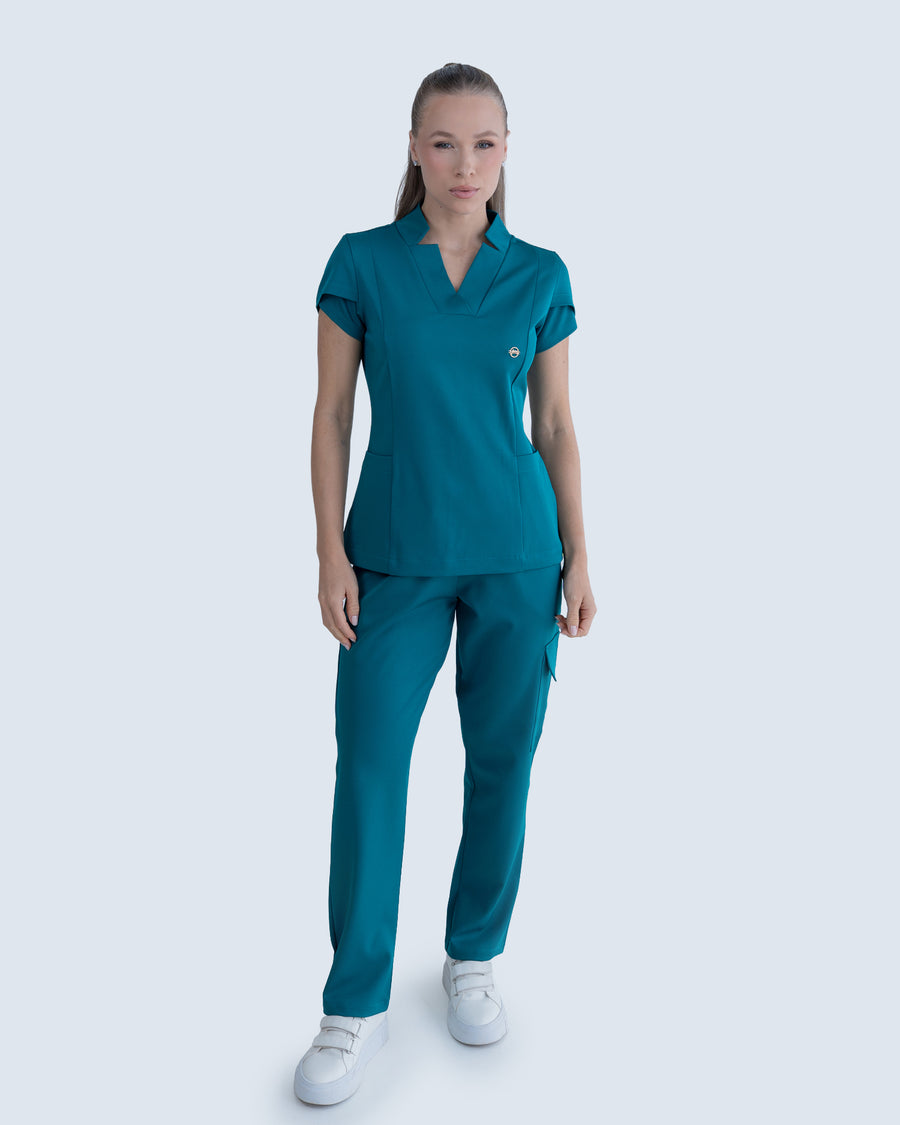 Scrub Feminino Essential Verde Esmeralda