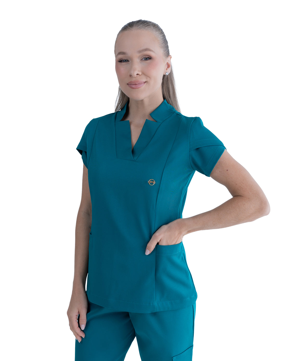 Scrub Feminino Essential Verde Esmeralda