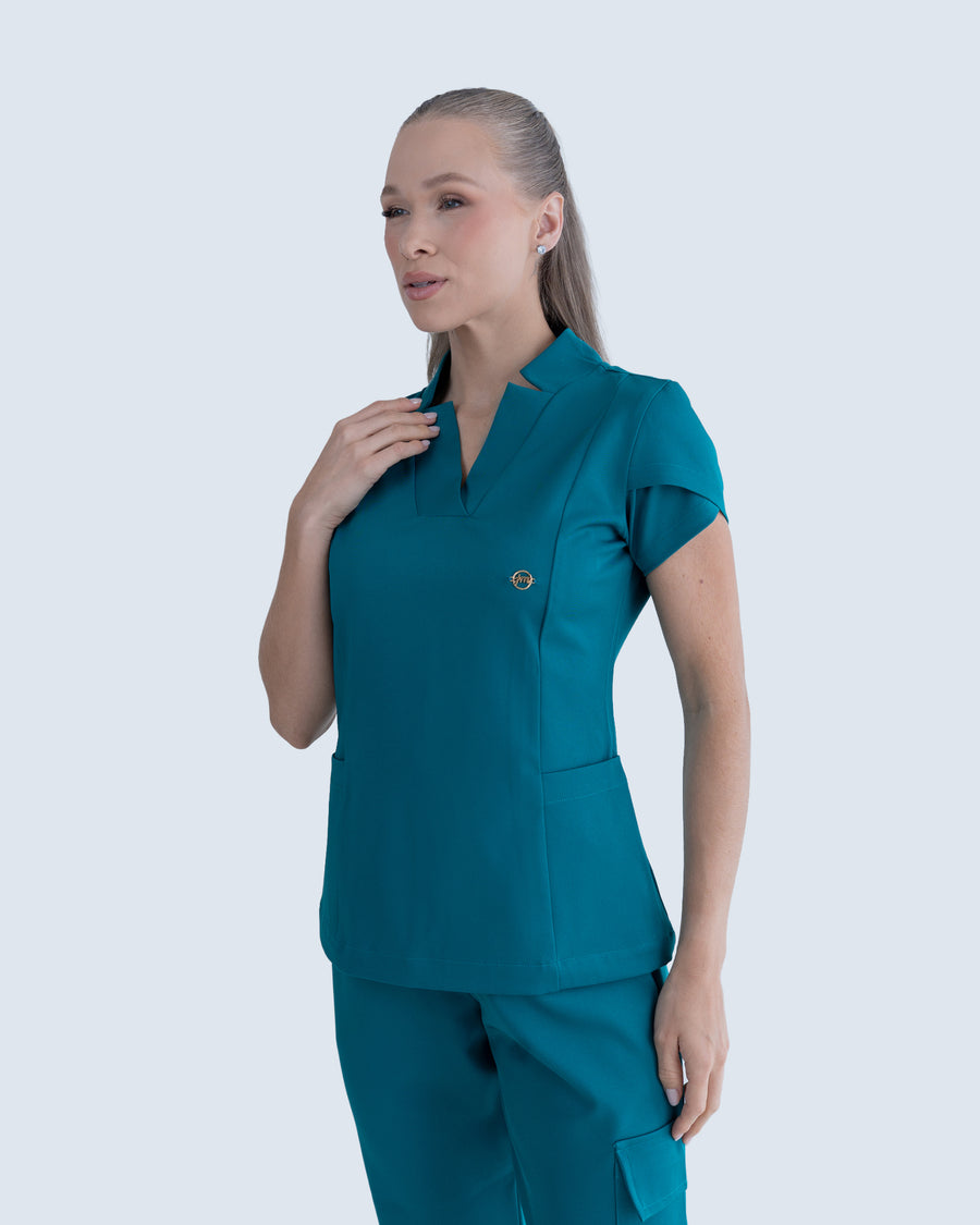 Scrub Feminino Essential Verde Esmeralda