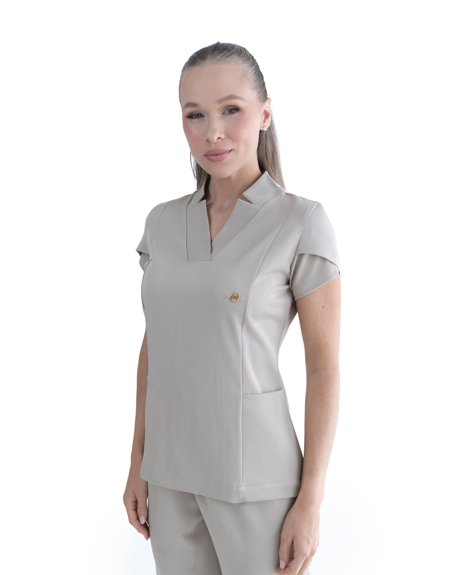 Scrub Feminino Essential Bege