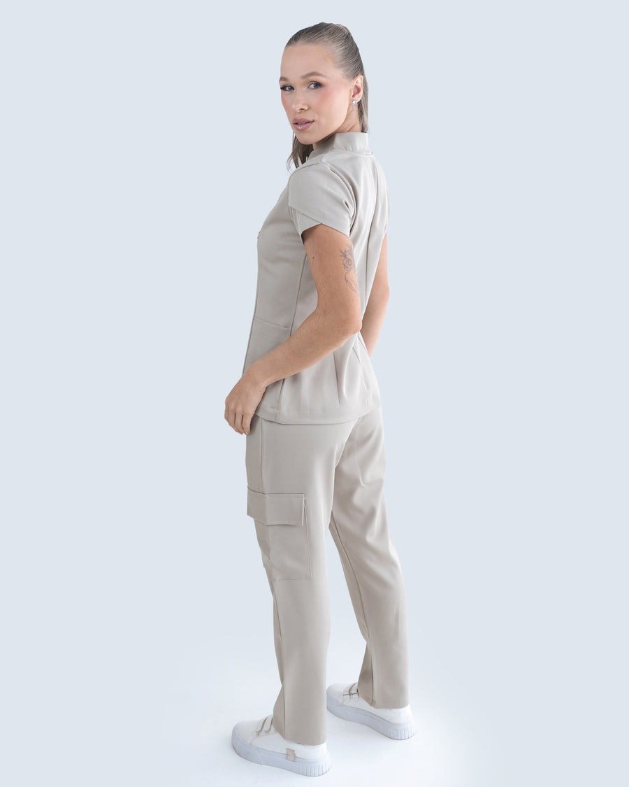Scrub Feminino Essential Bege