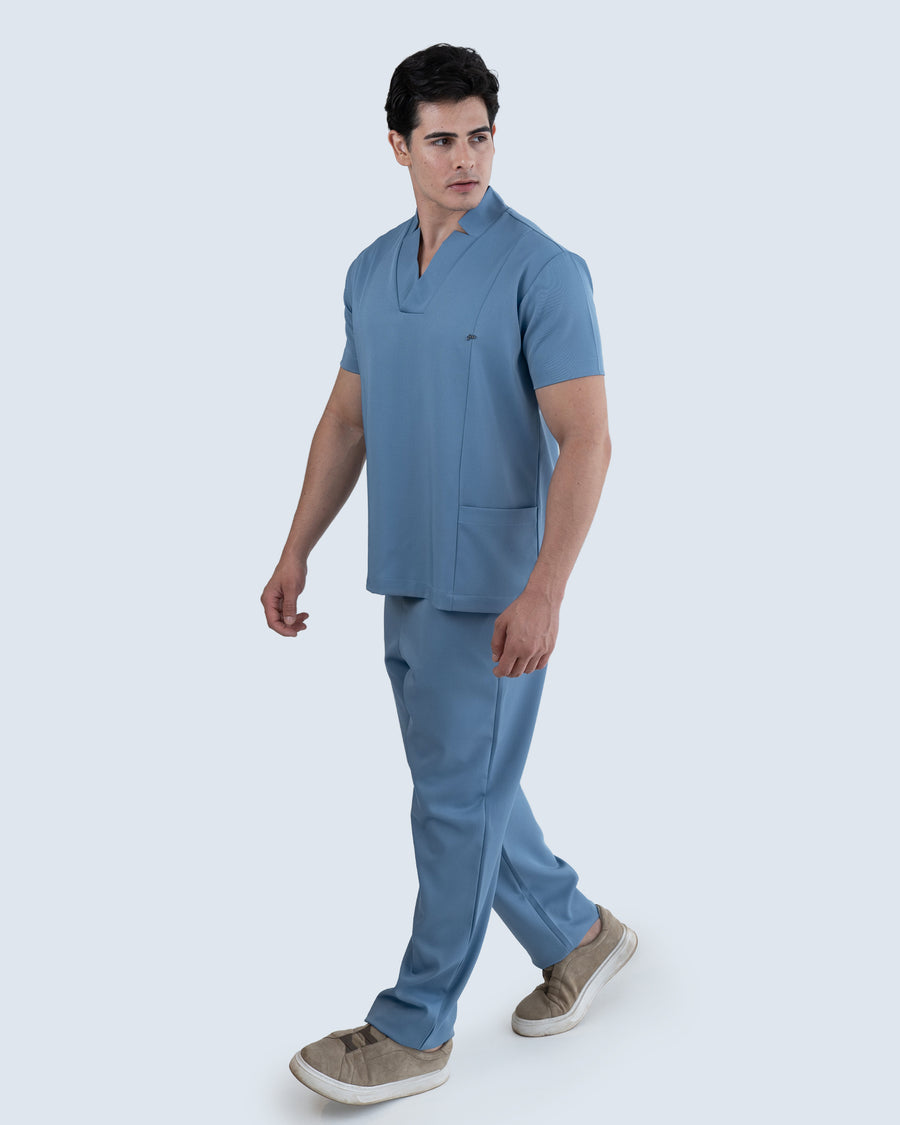 Scrub Masculino Essential Azul Grafite