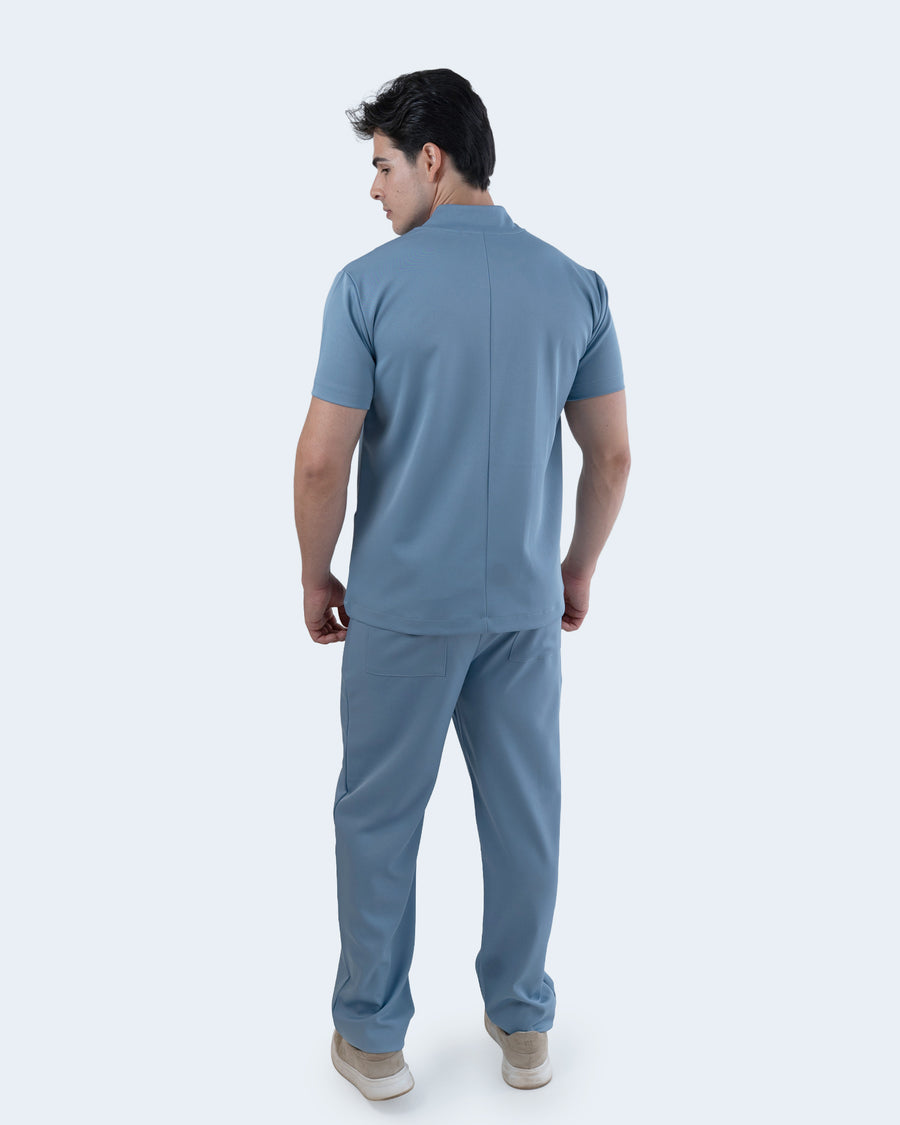 Scrub Masculino Essential Azul Grafite