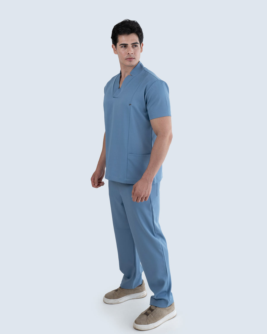 Scrub Masculino Essential Azul Grafite