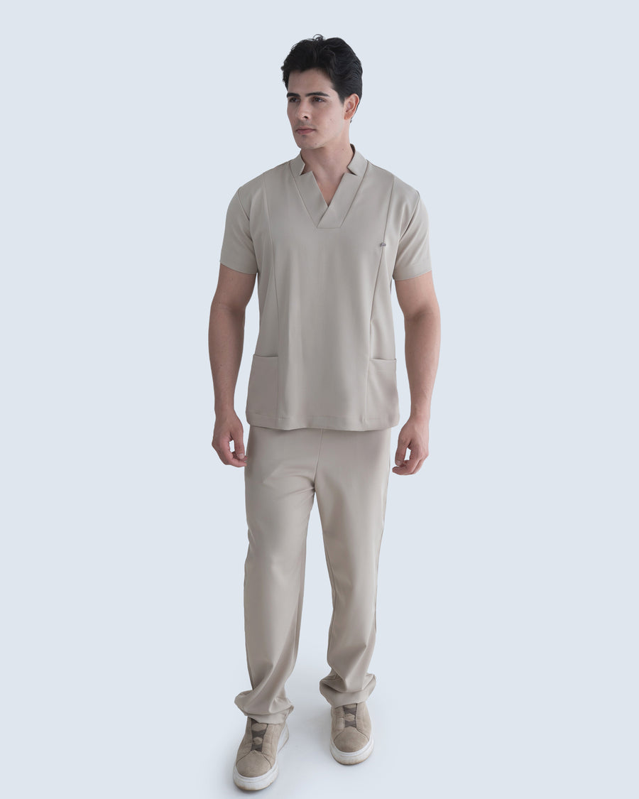 Scrub Masculino Essential Bege