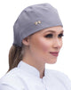 Touca Bandana Feminina Cinza Claro