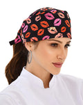 Touca Bandana Feminina Mil Beijos Preta