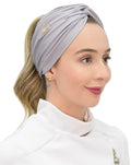 Turbante Feminino Cinza Claro
